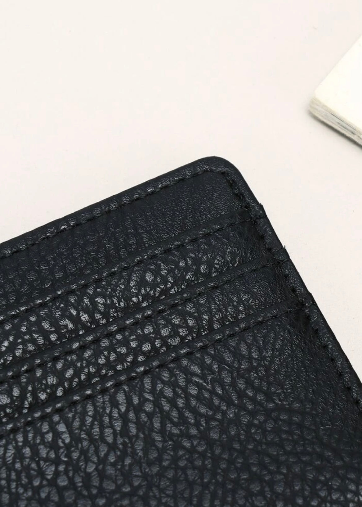 Cartera de tarjetas de Saffiano PU